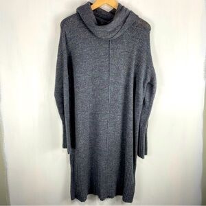 Liz Claiborne Ribbed Long Sleeve Pullover Turtleneck Sweater‎ Midi Dress Medium